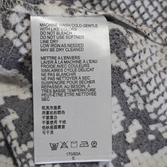 Maeve By Anthropologie Juno Snakeskin Python Print Pullover Tunic Dress Small - Picture 4 of 7